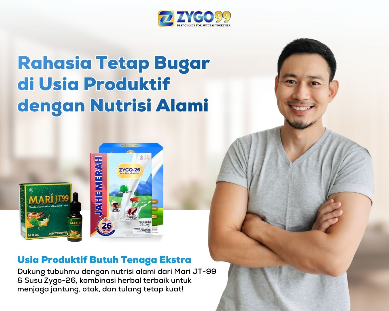Kombinasi Herbal untuk Aktivitas Padat: Energi & Imunitas dari Zygo26 dan MARI JT99