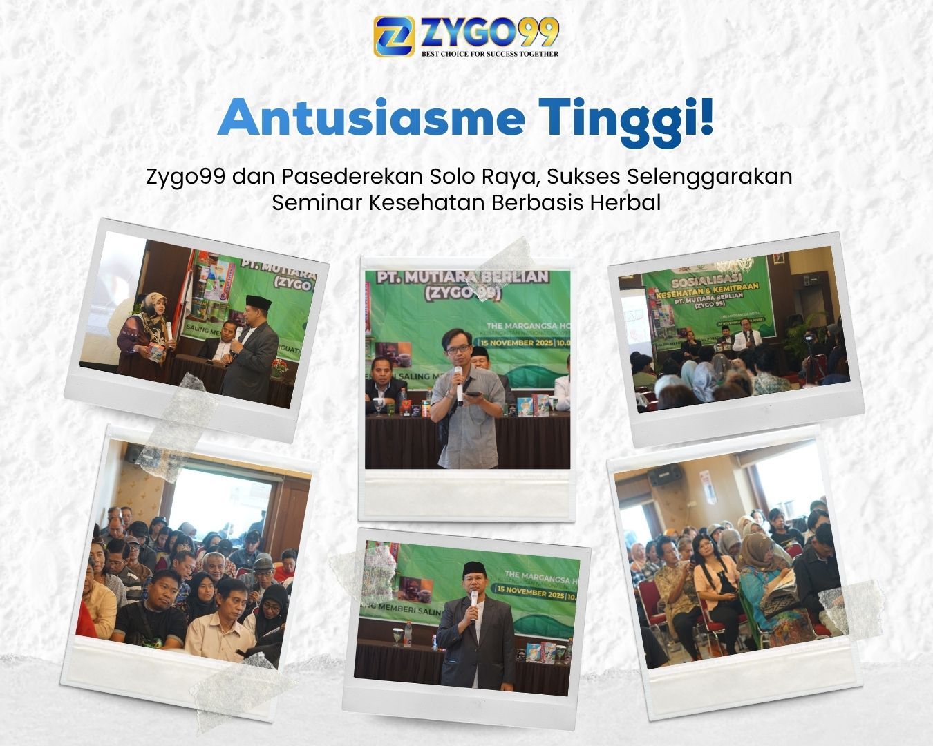 Antusiasme Tinggi! Zygo99 dan PSR Solo Raya Sukses Selenggarakan Seminar Kesehatan Berbasis Herbal